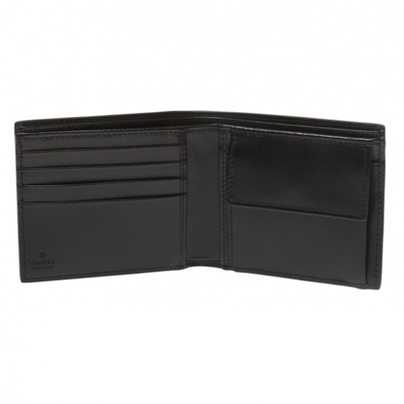 Gucci Mini Print Logo Leather Wallet w/ Coin pouch - Picture 9 of 10